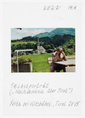 Self portrait (Thinking about Tyrol), Reith near Kitzbühel, Tyrol 2015