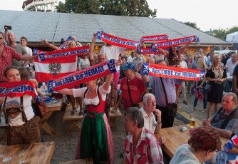 Oktoberfest of the Freedom Party of Austria (FPÖ) Vienna in the Prater Alm restaurant, September 13th 2016