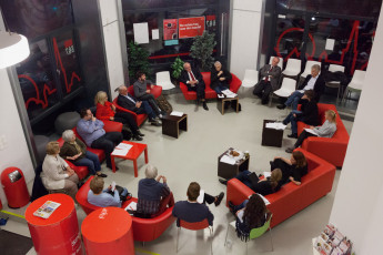 Meeting of the Social Democratic Party of Austria (SPÖ) Neubau, chaired by Andrea Kuntzl, October 18th 2016